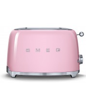 Toaster Smeg - TSF01PKEU, 950W, 6 trepte, roz