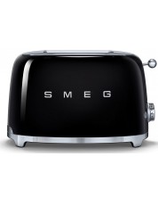 Toaster Smeg - TSF01BLEU, 950W, 6 viteze, negru -1