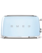 Toaster Smeg - TSF02PBEU, 1500W, 6 trepte, albastru