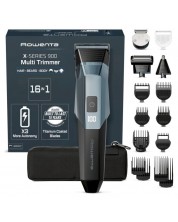 Trimmer pentru față și corp Rowenta - X-Series 900, TN9710E0, 16 în 1, albastru/negru - imagine 1