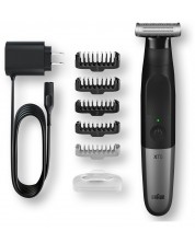 Trimmer pentru față și corp Braun - Series X XT5100, 1 cap de ras, gri/negru