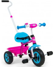 Tricicleta Milly Mally - Turbo, albastru cu roz