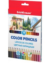 Creioane colorate Erich Krause - Hexagonale, 18 culori