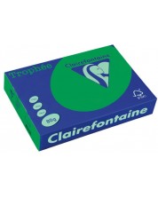Hârtie color pentru copiator Clairefontaine - A4, 80 g/m2, 100 de coli, verde pădure intensiv -1