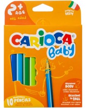 Set creioane colorate Carioca Baby - 10 culori
