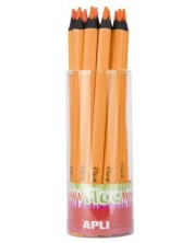 Creion Jumbo Color Neon Portocaliu -1