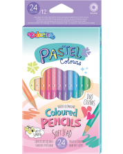 Creioane coloratev Colorino Pastel - 12 culori -1
