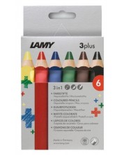 Creioane colorate Lamy 3 plus - 6 piese