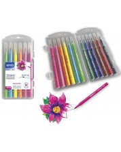 Carioci colorate SpreeArt - 12 culori cu pensula, in cutie