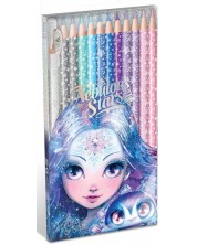 Creioane colorate Nebulous Stars - Printesa Ikeania, 12 bucati