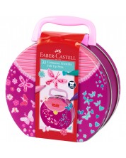 Carioci colorate Faber-Castell Connector - 33 de culori, într-o geantă -1