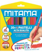 Creioane de culoare Mitama - 24 culori -1