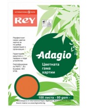 Hartie colorata pentru copiator Rey Adagio - Orange, A4, 80 g, 100 coli -1