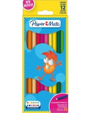Creioane de colorat Paper Mate Kids - 12 culori -1