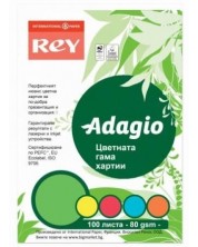 Hartie colorata pentru copiator Rey Adagio - Mix, A4, 80 g 100 coli