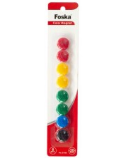 Magneti colorati pentru tabla alba Foska - 20 mm, 8 bucati -1