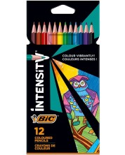 Creioane colorate BIC - Intensity, 12 culori