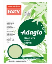 Hartie colorata pentru copiator Rey Adagio - Bright Green, A4, 80 g, 100 coli