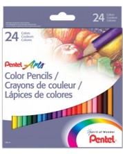 Creioane colorate Pentel - Arts, 24 culori -1