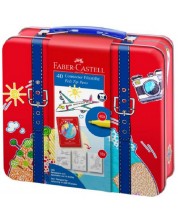 Carioci colorate Faber-Castell Connector - 40 de culori, in valiza