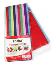 Hartie colorata Foska - 50x75 cm, 10 culori -1
