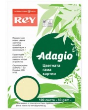 Hartie colorata pentru copiator Rey Adagio - Canary Yellow, A4, 80 g, 100 coli -1