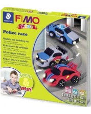 Set creativ Staedtler Fimo Kids - Fa-ti, singur figurina din lut - Police Race -1