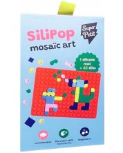 Set creativ Super Petit - Mozaic Silipop, roșu
