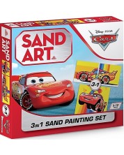 Set creativ, pictura cu nisip Red Castle - Sand Art, Cars 3