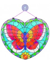 Set creativ Melissa & Doug - Stickere pe sticla, fluture