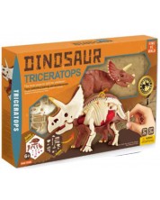 Set creativ King Me World - Asamblează un Triceratops 3D -1