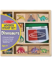 Set de creatie cu stampile Melissa & Doug - Dinozauri