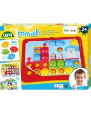 Set creativ Lena - Primul meu mozaic, Vehicule, 36 de piese - imagine 1