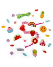 Set creativ Bigjigs Toys - Creează-ți bijuterii talismane vesele, 164 piese