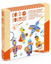 Set creativ Djeco - Creează-ți singur eroi pixel art - imagine 1