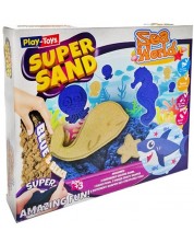 Set creativ nisip kinetic PlayToys - Sea Animals -1