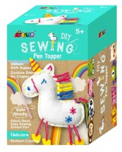 Set creativ Avenir - Coase-ți singur  Topper creion, Unicorn -1