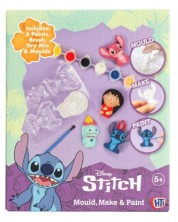 Trusă creativă Disney - Figurine din ipsos pentru colorat Stitch, 5 bucăți - imagine 1