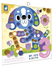 Set creativ Janod - Mozaicuri cu animale, Little Friends