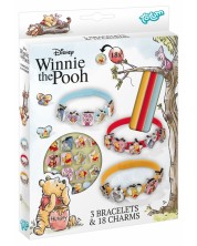 Set creativ Totum - Winnie the Pooh, Brățări DIY, 3 bucăți - imagine 1