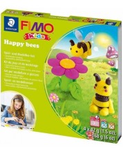 Set de creatie Staedtler Fimo Kids - Fa-ti, singur figurine din lut polimeric, Happy Bees