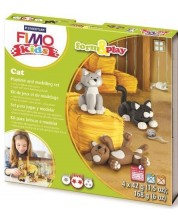 Set lut polimeric Staedtler Fimo Kids - 4 x 42g, Cats