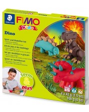 Set lut polimeric Staedtler Fimo Kids - Dino, 4 x 42 g
