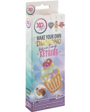 Kit creativ pentru pictură cu mărgele Grafix - Breloc Cupcake -1