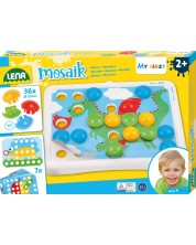 Set creativ Lena - Primul meu mozaic, Animale, 36 piese - imagine 1
