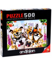 Puzzle Anatolian de 500 piese - Zoo Selfie, Howard Robinson