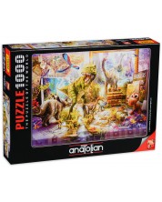 Puzzle Anatolian din 1000 de piese - Lumea dinozaurilor, Yan Patrick -1