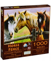Puzzle SunsOut din 1000 de piese - Gard pentru cai, Cinty Fisher -1