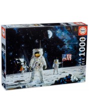 Puzzle Educa din 1000 de piese - Primul om pe Luna -1