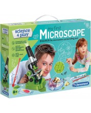 Set Clementoni Science & Play - Primul meu Microscop, cu accesorii -1